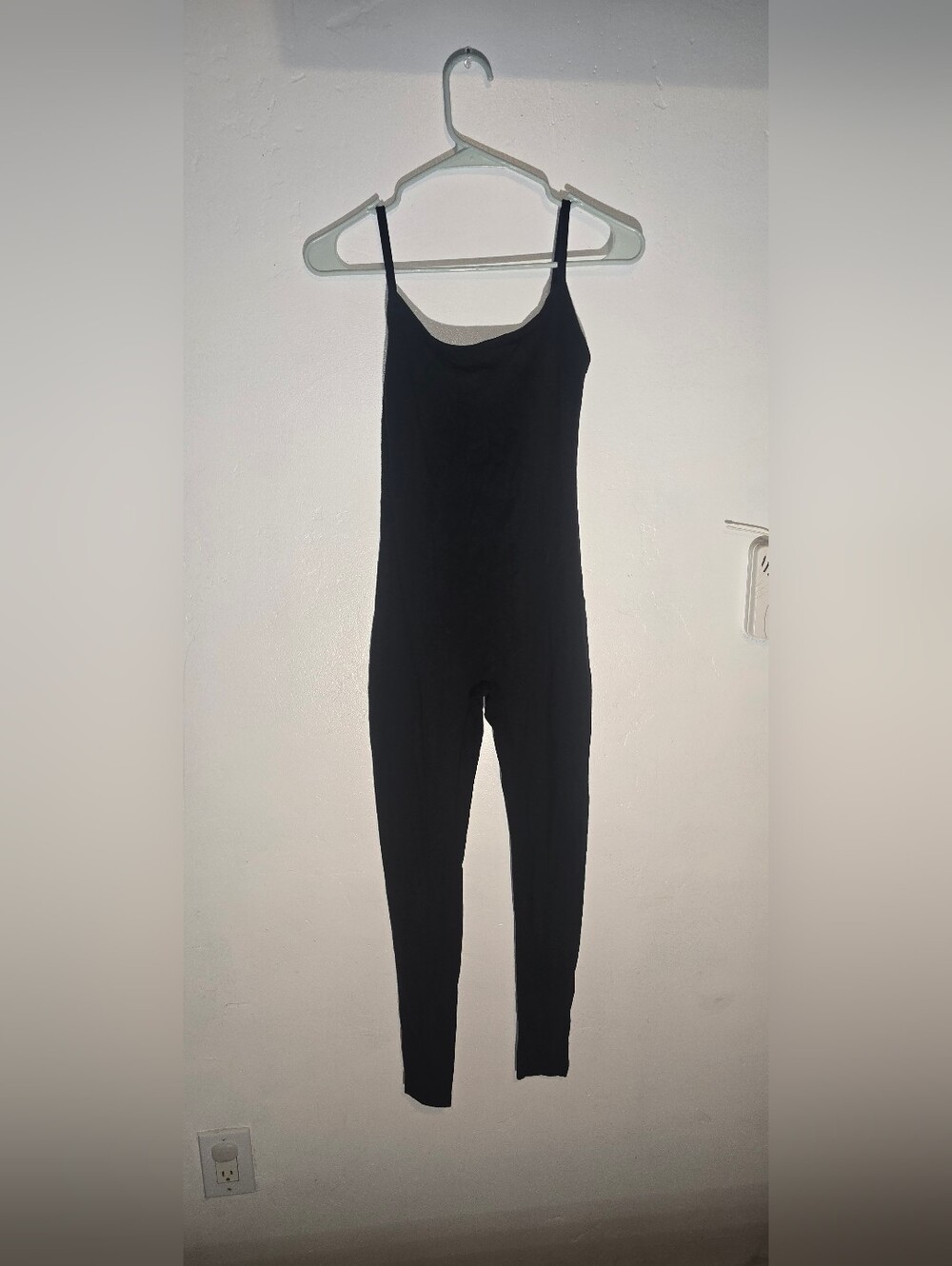 Women's Black Slim-Strap Jumpsuit